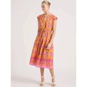NEW LOLA AUSTRALIA daisy boo midi dress in saff